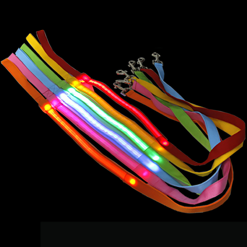 USB Rechargeable LED Dog Leash Manufacturer - Custom Logo Night Walking Glowing