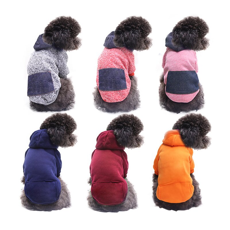 Dog Cat Hoodie Manufacturer - Multi-Color Luxury Warm Coat Cotton with Pocket