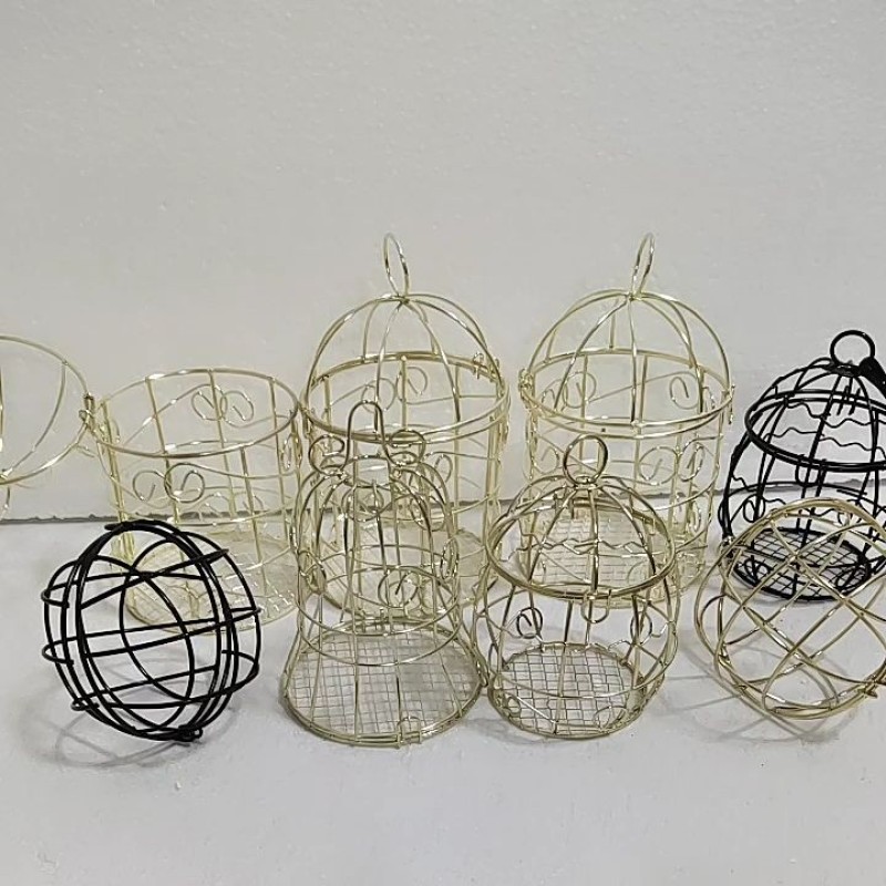 Birdcage Bird Feeder Manufacturer - Wedding Decoration Iron Candy Box Outdoor Hanging
