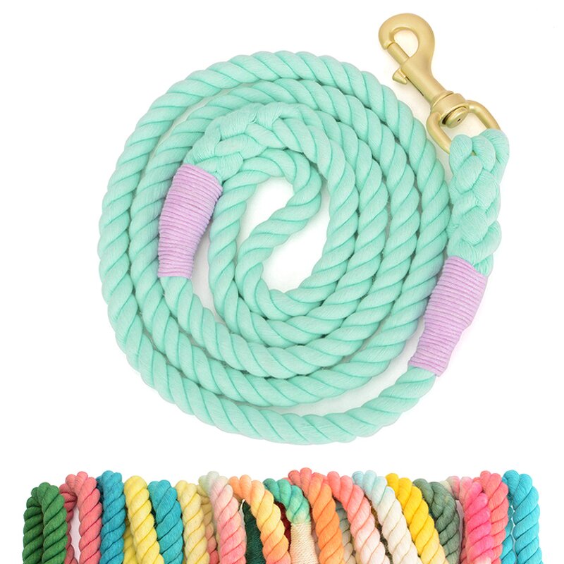 Cotton Rope Dog Leash Manufacturer - Fancy Colored Luxury Purple