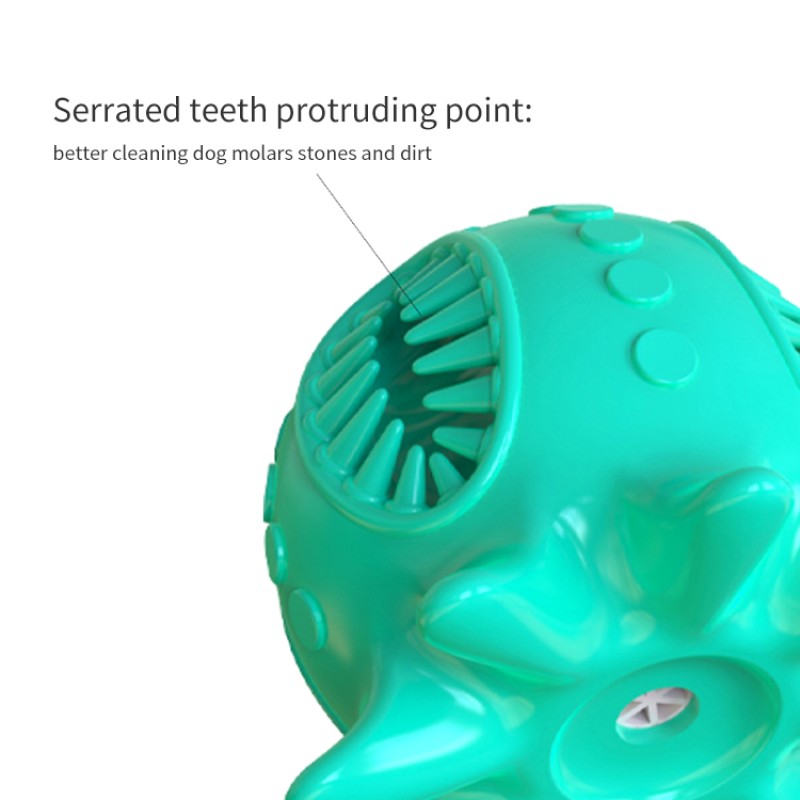 Dog Dental Care Toy Manufacturer - Interactive Octopus Eco-friendly Squeaky Toothbrush