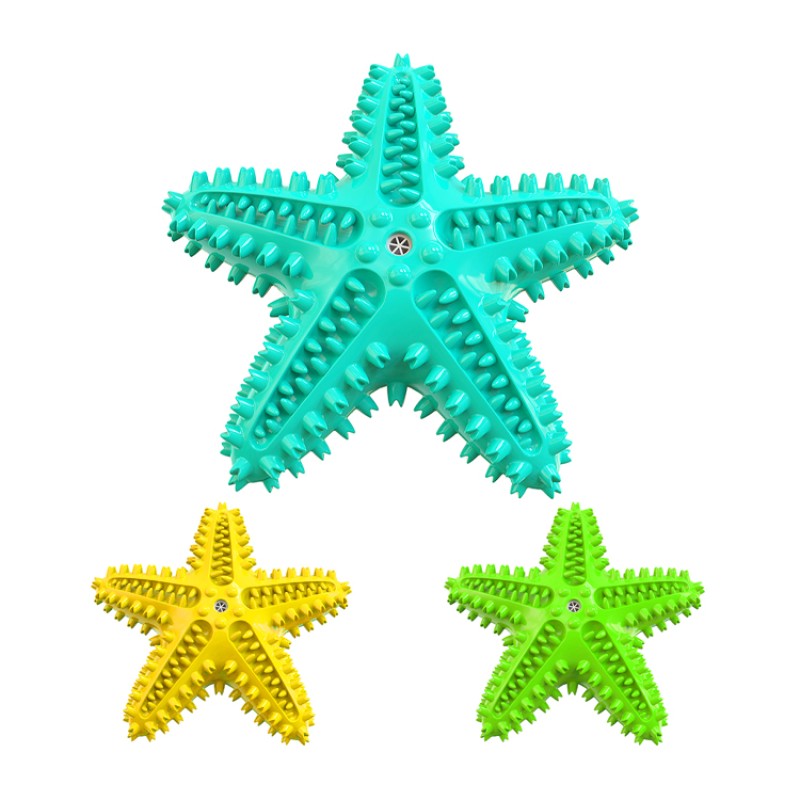 Starfish Pet Dog Toy Manufacturer - New Hot Sale with Sound Molar Rod Food Leakage