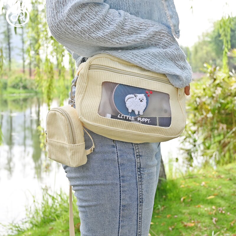 Luxury Corduroy Dog Harness Set Manufacturer - Adjustable Gold Metal Buckle Designer