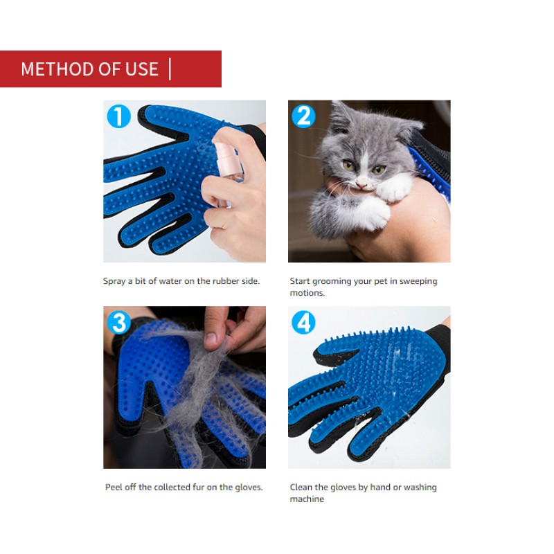 Pet Bathing Brush Glove Manufacturer - Massage Shower Deshedding Hair Remover
