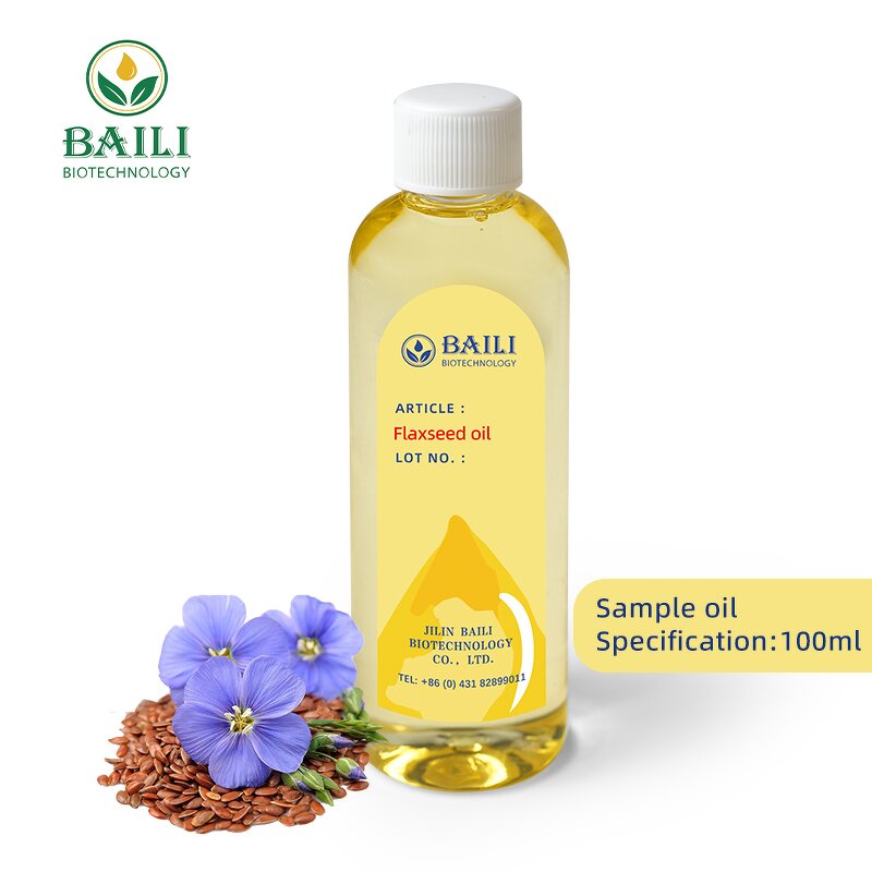 Organic Flaxseed Oil Manufacturer - Wholesale 100% Pure Cold Pressed Bulk for Cook