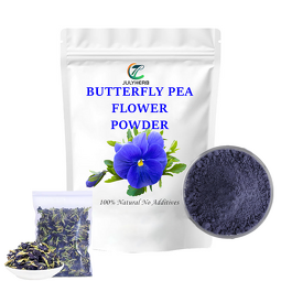 Butterfly Pea Flower Powder Manufacturer - 100% Pure Water Soluble 700 Mesh Food Grade