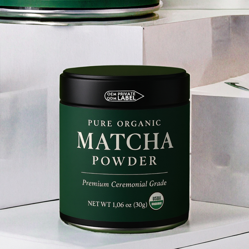 Matcha Powder Factory - OEM Private Label Organic Green Powder 30g Tin