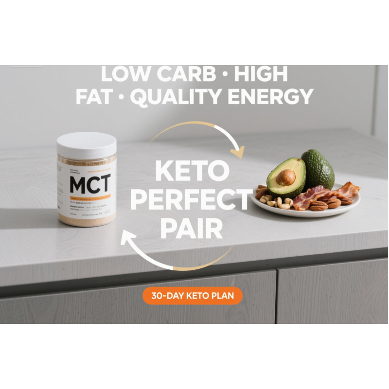 Sugar-free MCT Powder Manufacturer - Medium Chain Triglyceride Nutty Flavor