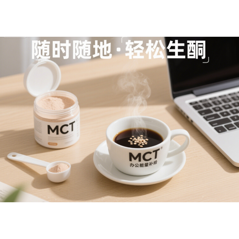 Sugar-free MCT Powder Manufacturer - Medium Chain Triglyceride Nutty Flavor