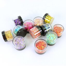 Glitter Powder Manufacturer - High Sparkle Colorful for Nail Festival Decoration