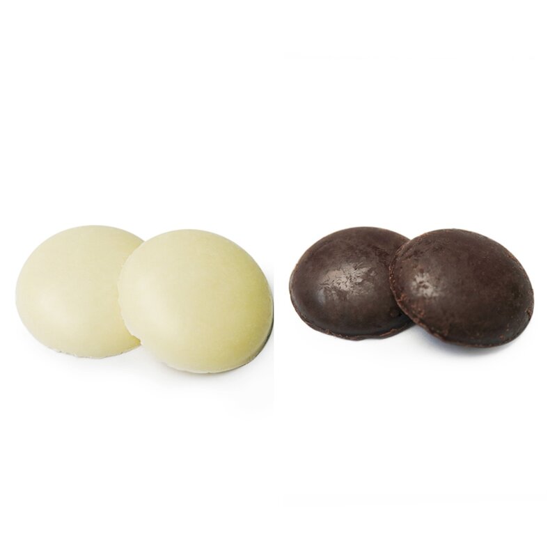 White Milk Dark Chocolate Coins Factory - Factory Direct Sale for Baking