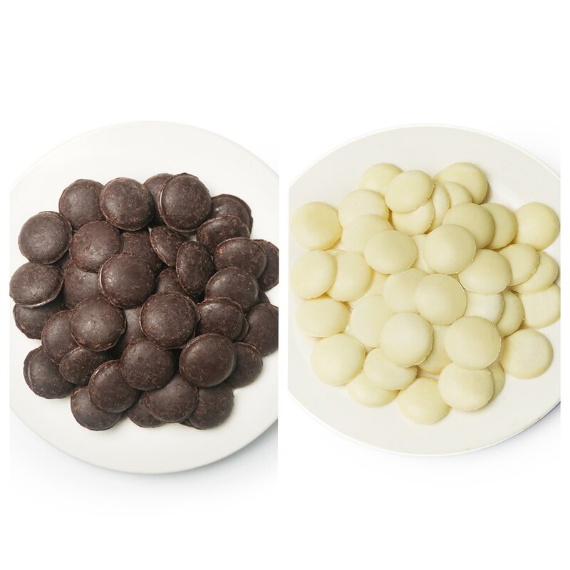 White Milk Dark Chocolate Coins Factory - Factory Direct Sale for Baking