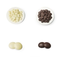 White Milk Dark Chocolate Coins Factory - Factory Direct Sale for Baking