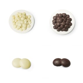 White Milk Dark Chocolate Coins Factory - Factory Direct Sale for Baking