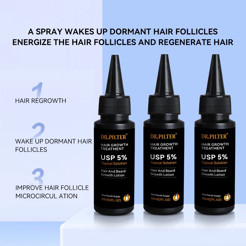 Hair Growth Serum Factory - Private Label 5% Herbal Plant Extract Regrowth