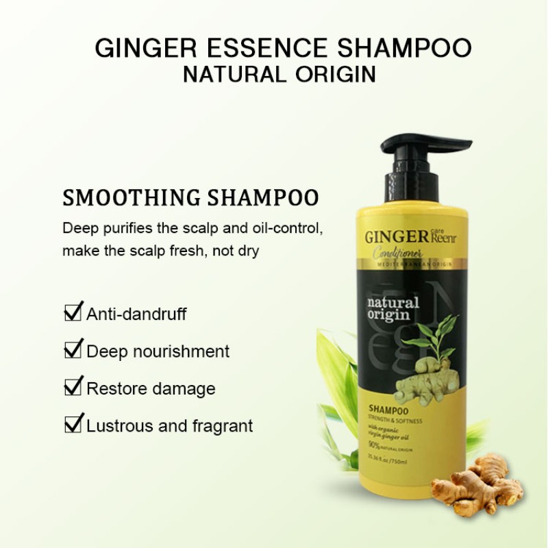 Ginger Shampoo Manufacturer - Private Label Herbal Organic Hair Regrowth
