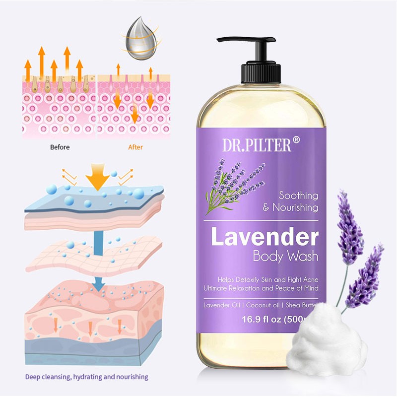 Body Wash Manufacturer - Private Label Angel Grass Lavender Luxury Natural