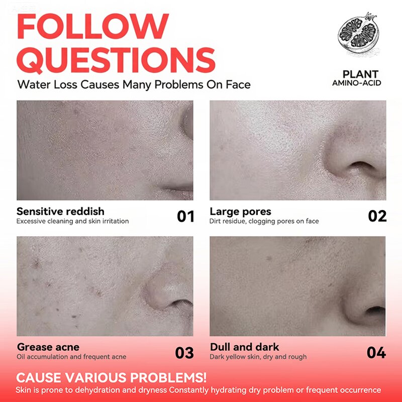 Facial Cleanser Supplier - Pomegranate Facial Cleanser Turmeric Papaya Enzyme