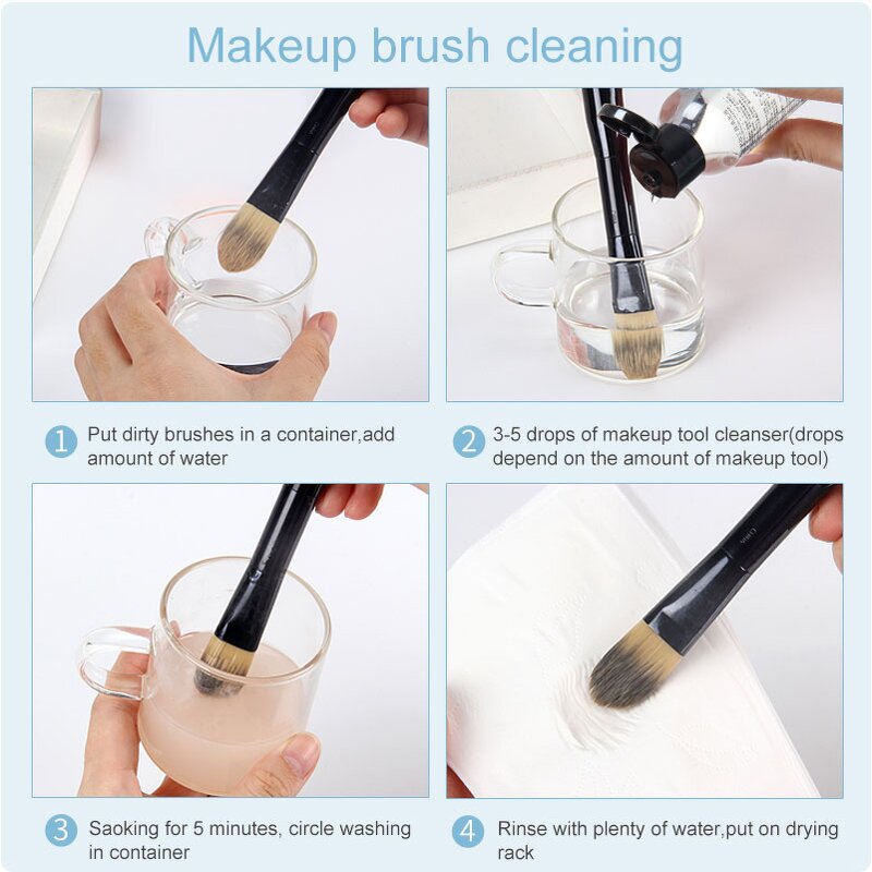 Makeup Puff Cleaner Supplier - Water Drop Sponge Cleaning Liquid Solution