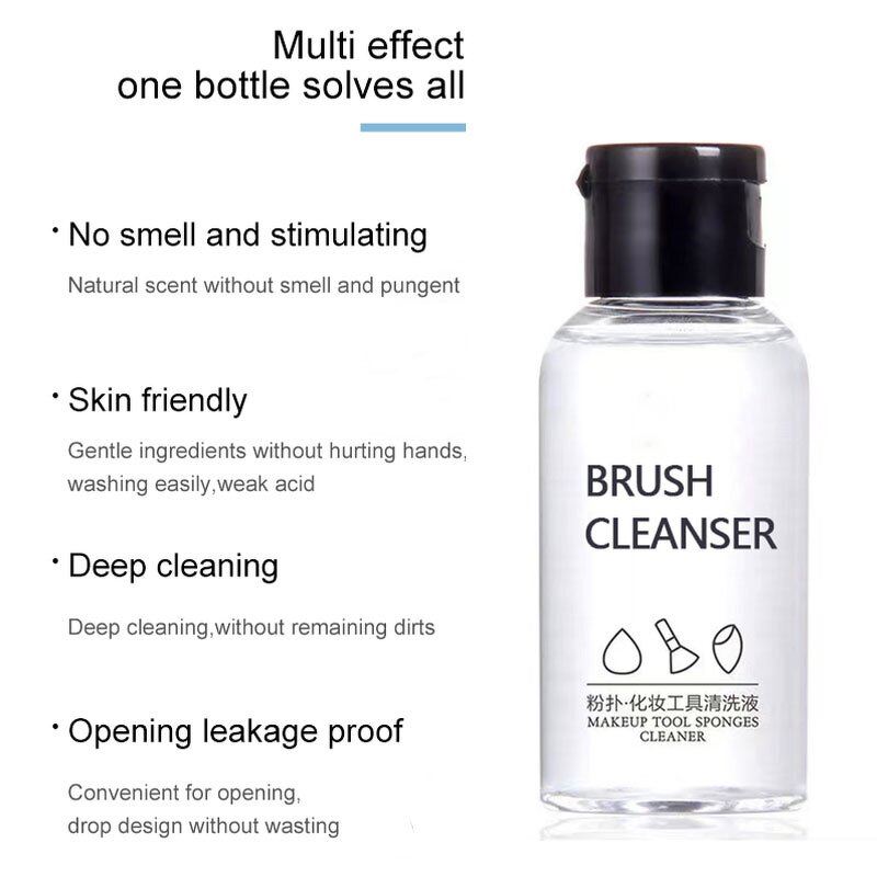 Makeup Puff Cleaner Supplier - Water Drop Sponge Cleaning Liquid Solution