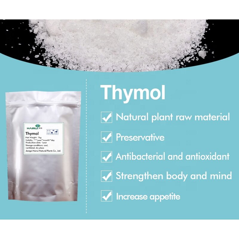 Thymol Crystal Manufacturer - China Supplier Good Price Thyme Extract