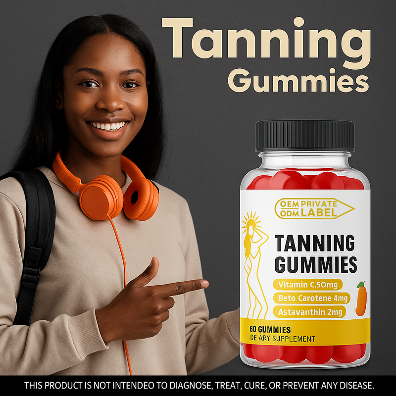 Tanning Gummies Factory - Private Label Astaxanthin Beta-Carotene Organic