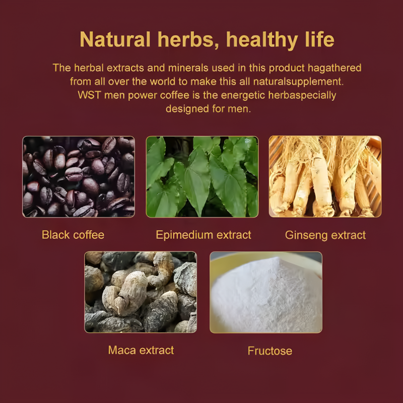 Men's Black Coffee Factory - OEM Custom Health Organic Herbal X-power