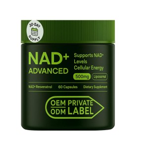 NAD+ Capsules Supplier - OEM Enhanced Liposomal Nicotinamide Riboside Resveratrol