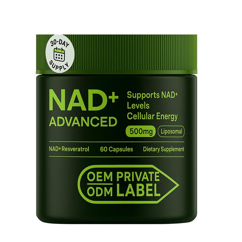 NAD+ Capsules Supplier - OEM Enhanced Liposomal Nicotinamide Riboside Resveratrol