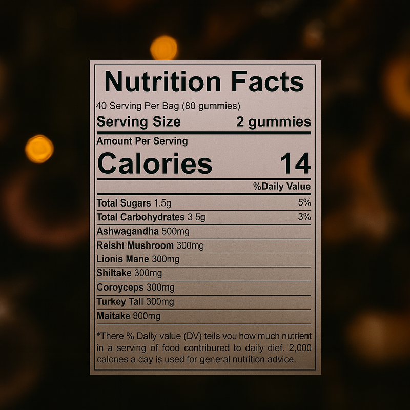 Mushroom Gummies Manufacturer - OEM Hot Sale Lion's Mane Ashwagandha Energy