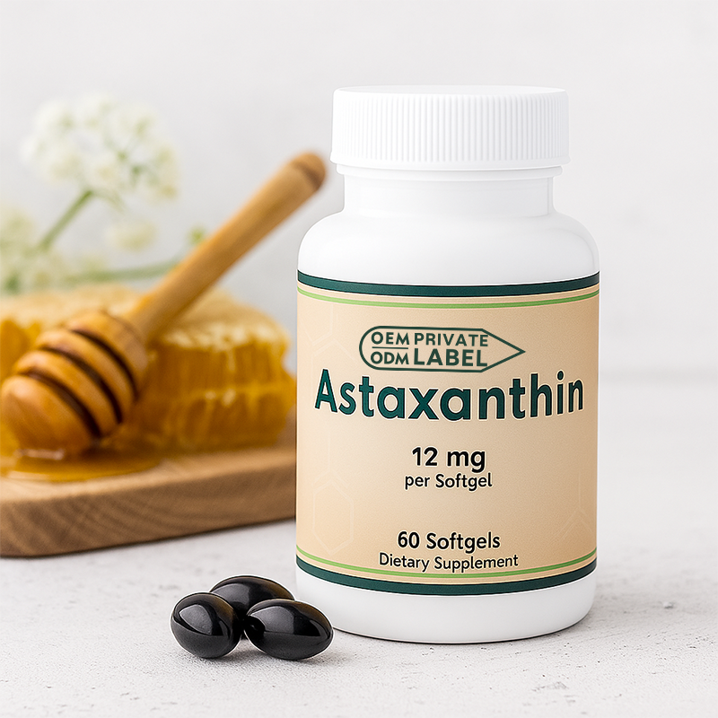 Astaxanthin Softgel Capsules Manufacturer - High Quality Natural Muscle Growth ISO