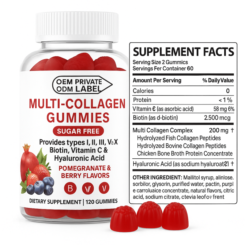 Collagen Gummies Factory - OEM Bio Health Beauty L-Glutathione Biotin