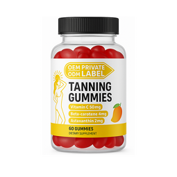 Tanning Gummies Factory - Private Label Astaxanthin Beta-Carotene Organic