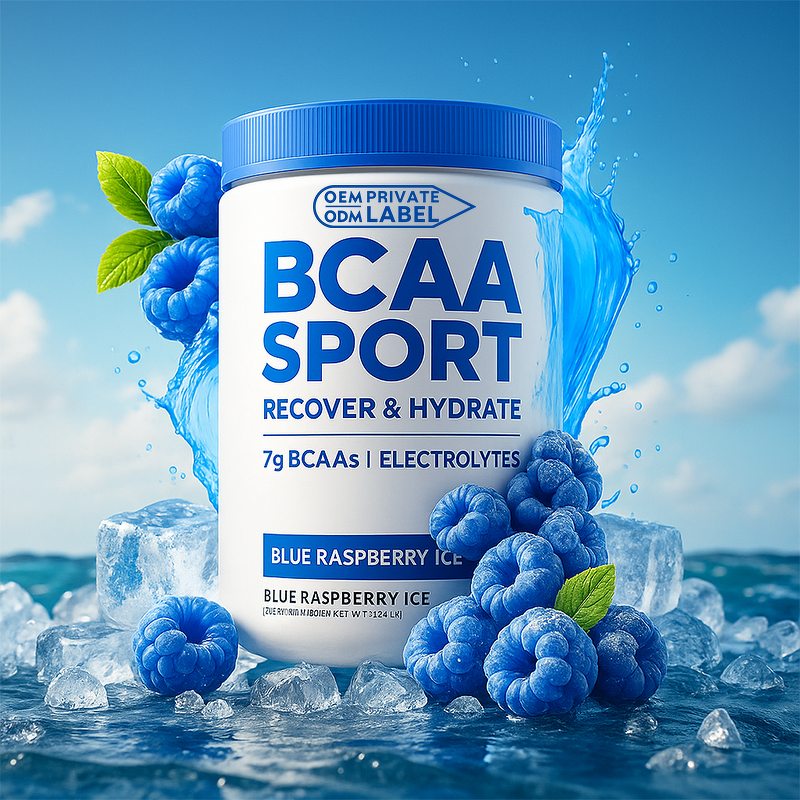 BCAA Electrolytes Manufacturer - OEM Custom Flavors 7g Recover Hydrate