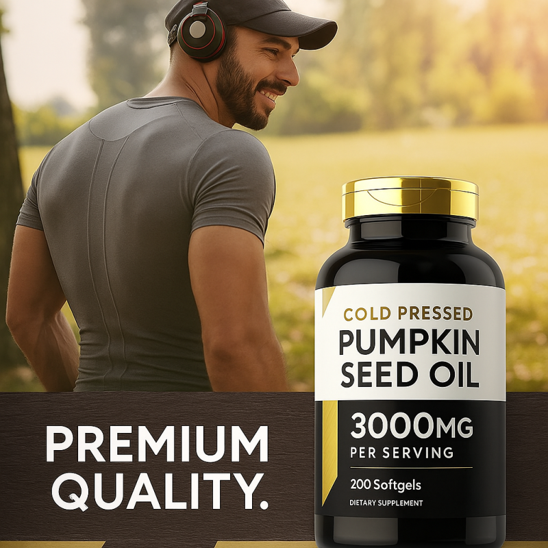 Pumpkin Seed Oil Softgels Supplier - Wholesale Vegan Cold Pressed with Saw Palmetto