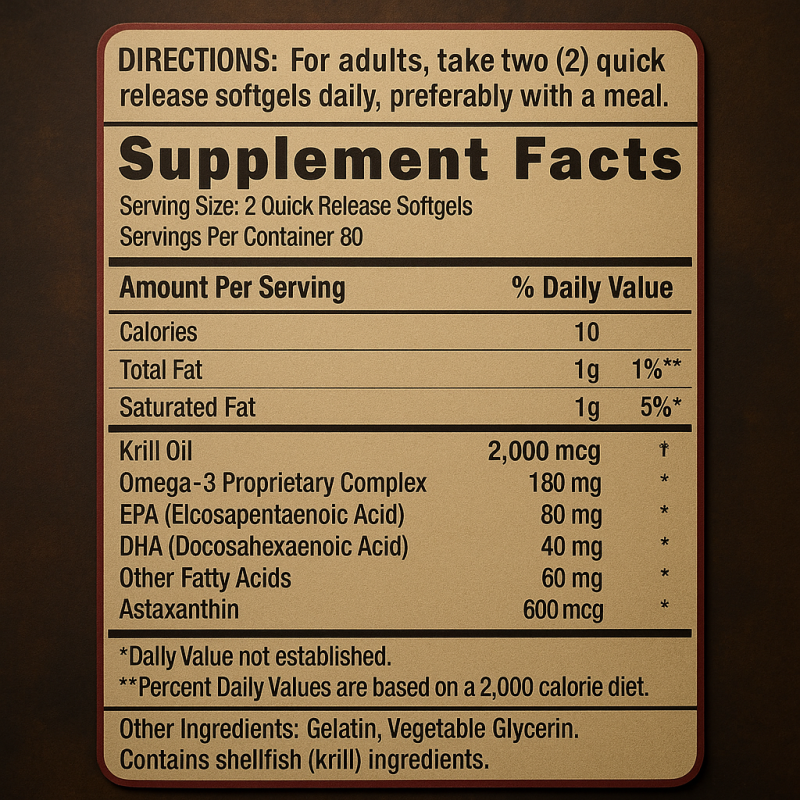 Krill Oil Softgels Manufacturer - High Quality Omega-3 EPA DHA Astaxanthin