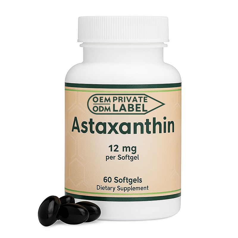 Astaxanthin Softgel Capsules Manufacturer - High Quality Natural Muscle Growth ISO