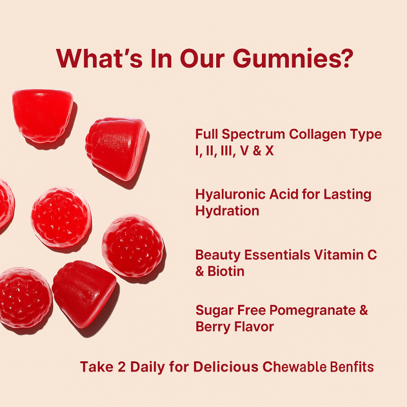 Collagen Gummies Factory - OEM Bio Health Beauty L-Glutathione Biotin