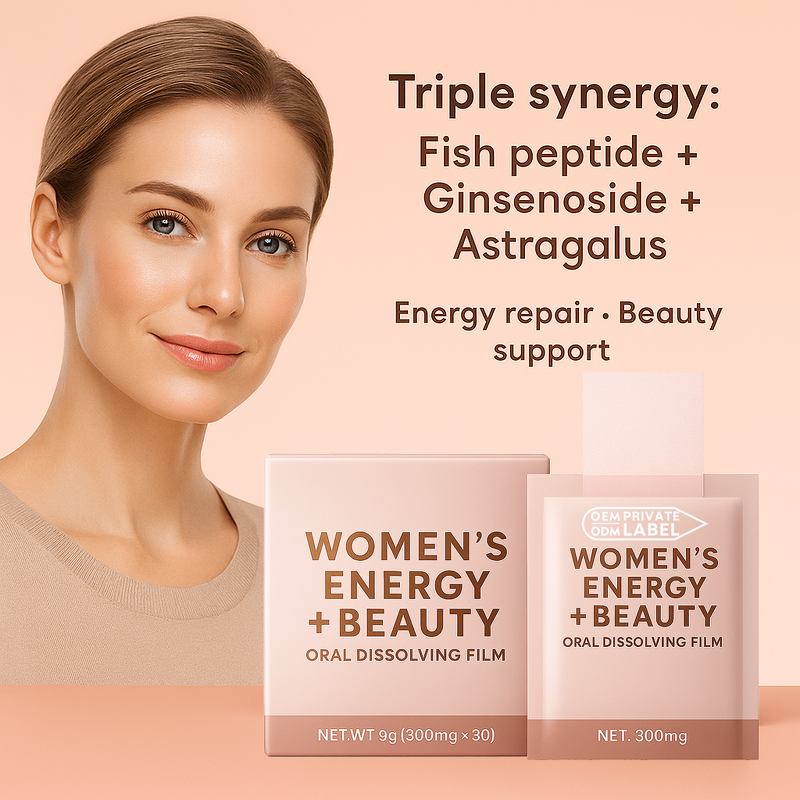 Oral Dissolving Film Factory - Hot Sale Women's Energy Beauty Skin Brightening