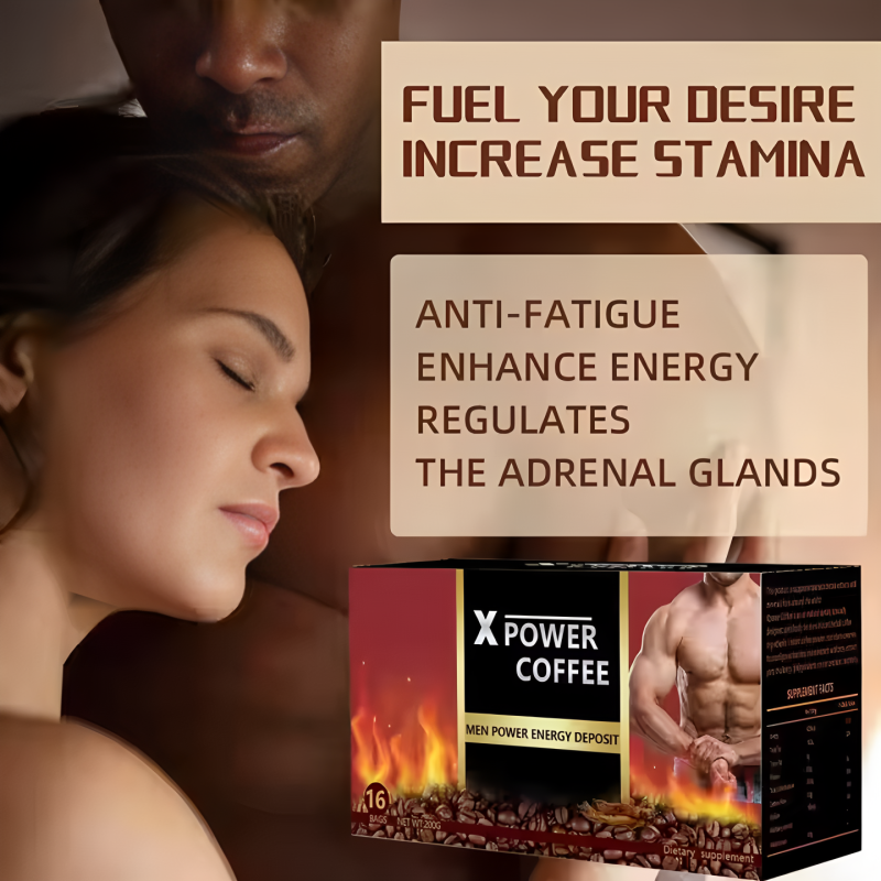 Men's Black Coffee Factory - OEM Custom Health Organic Herbal X-power