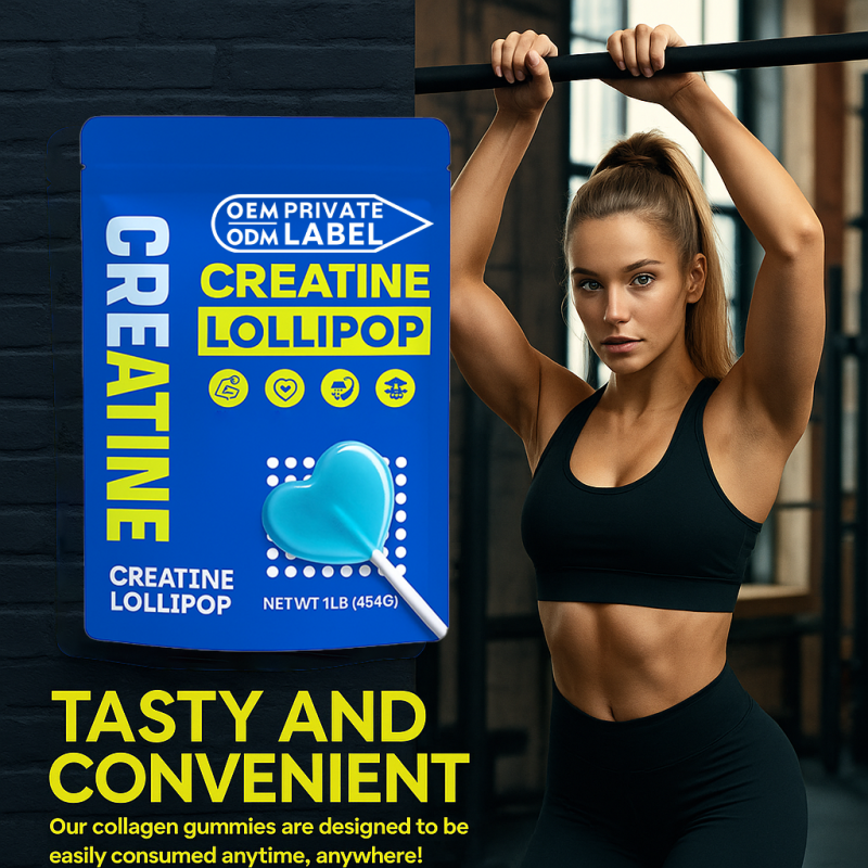 Creatine Monohydrate Lollipops Factory - Hot Sale Muscle Growth Energy Boost