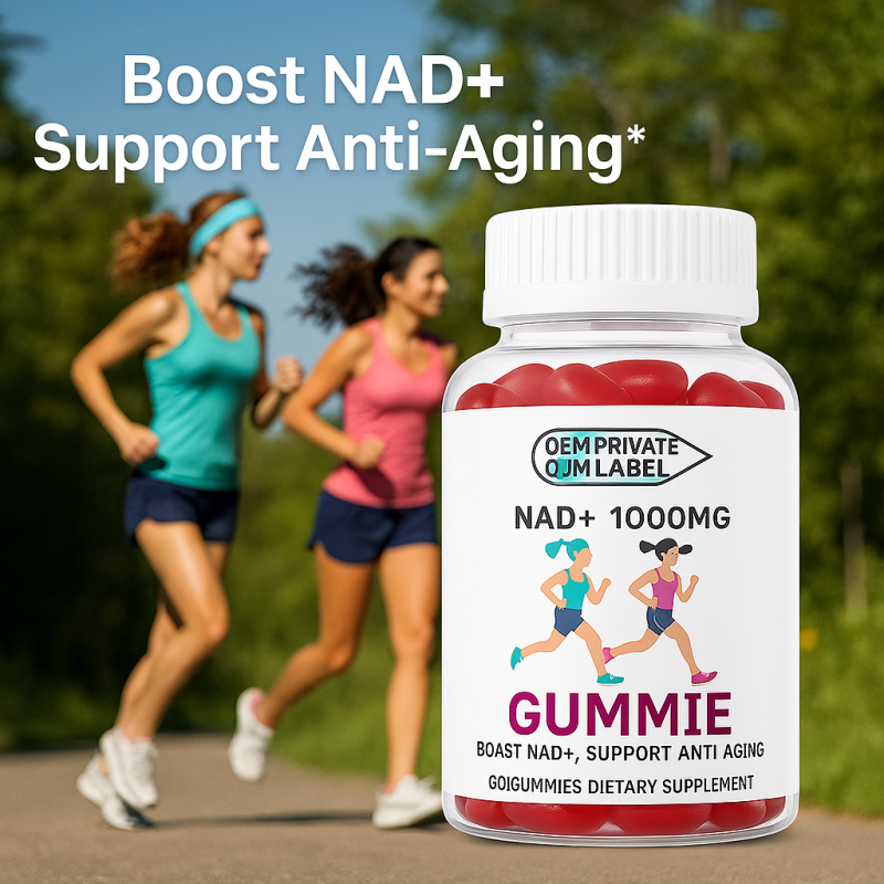 NAD+ Gummies Supplier - OEM Custom 1000mg NAD+ Supplement Sugar Free