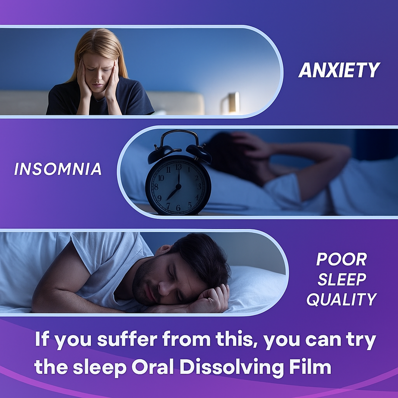 Melatonin Oral Film Factory - Hot Sale Label Free Breath Mint Sleep Aid