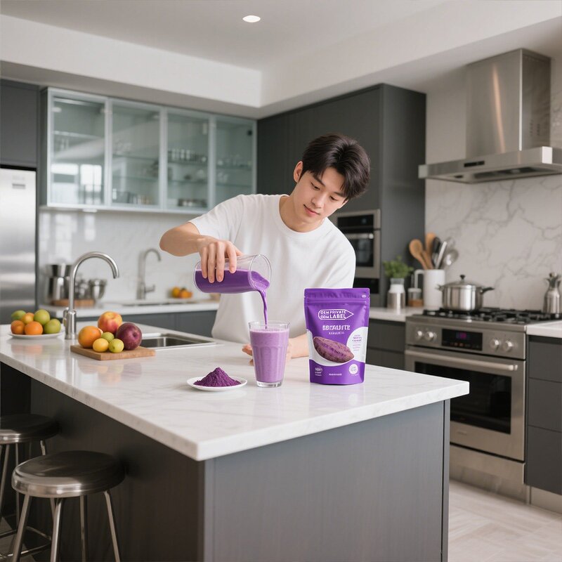 UBE Powder Factory - OEM Custom Food Grade Purple Pigment Water Soluble