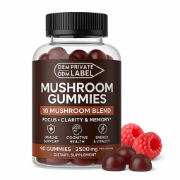 Mushroom Gummies Supplier - Organic Mushroom Complex Vegan Cordyceps Reishi