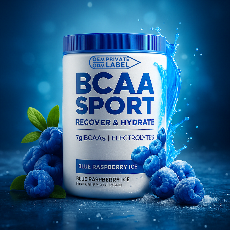 BCAA Electrolytes Manufacturer - OEM Custom Flavors 7g Recover Hydrate