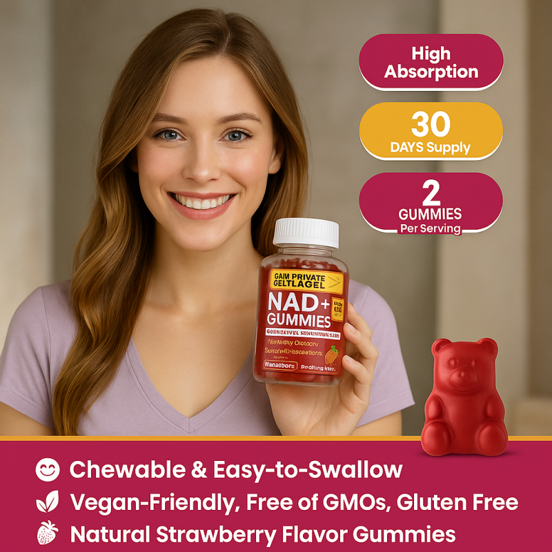NAD+ Gummies Supplier - OEM/ODM Resveratrol Berberine Biotin Collagen