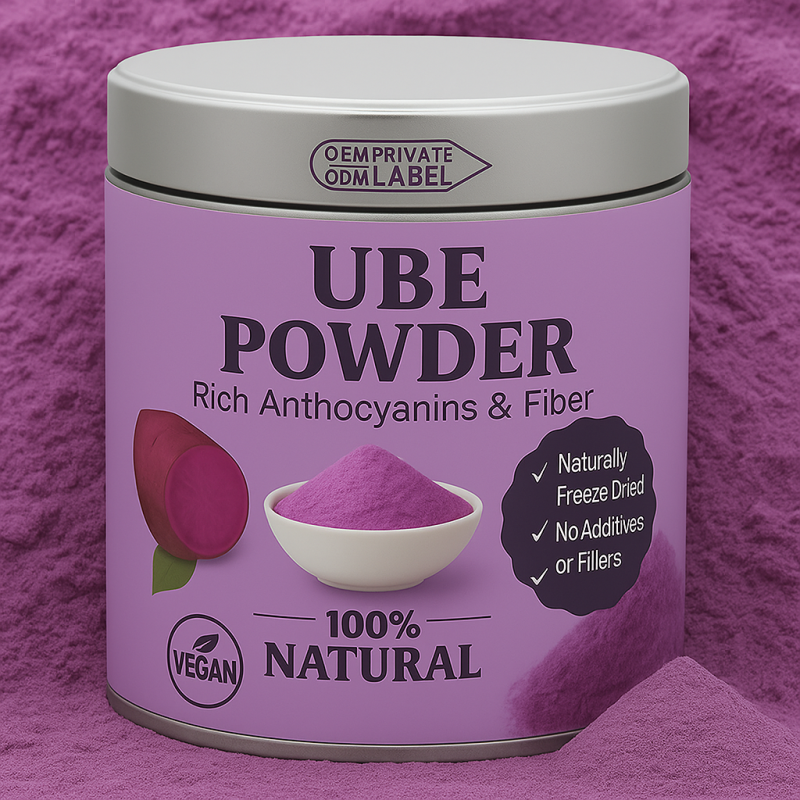 UBE Powder Manufacturer - Private Label Superfood Organic 50g Tin Can