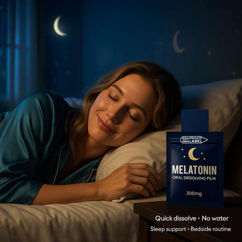 Oral Dissolving Film Supplier - Hot Sale Food Grade Melatonin Sleep Support