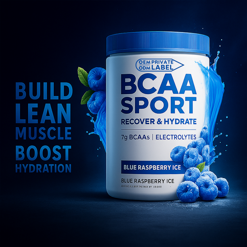 BCAA Electrolytes Manufacturer - OEM Custom Flavors 7g Recover Hydrate